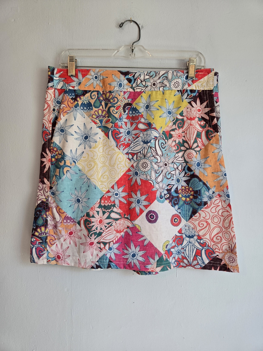 RipSkirt Hawaii Wrap Skirt Sarilmak Patchwork Floral Quick Dry Pockets Medium
